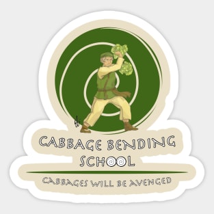 Cabbage Bending Sticker